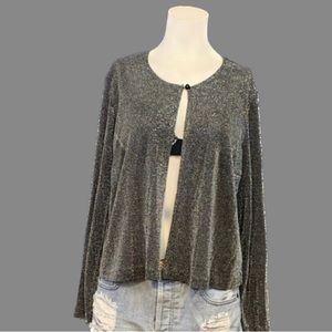 Lightweight Shimmer Cover Up Top Sz L